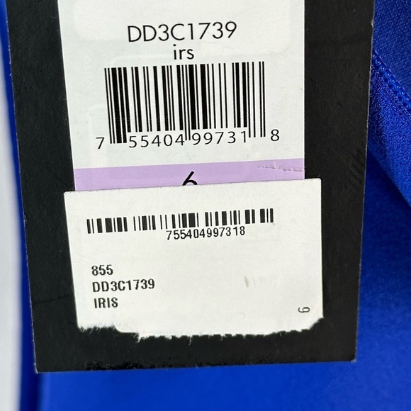 DKNY Sleeveless Round Neck Decorative Side Button Mini Dress - Blue - size 6 - Picture 9 of 10